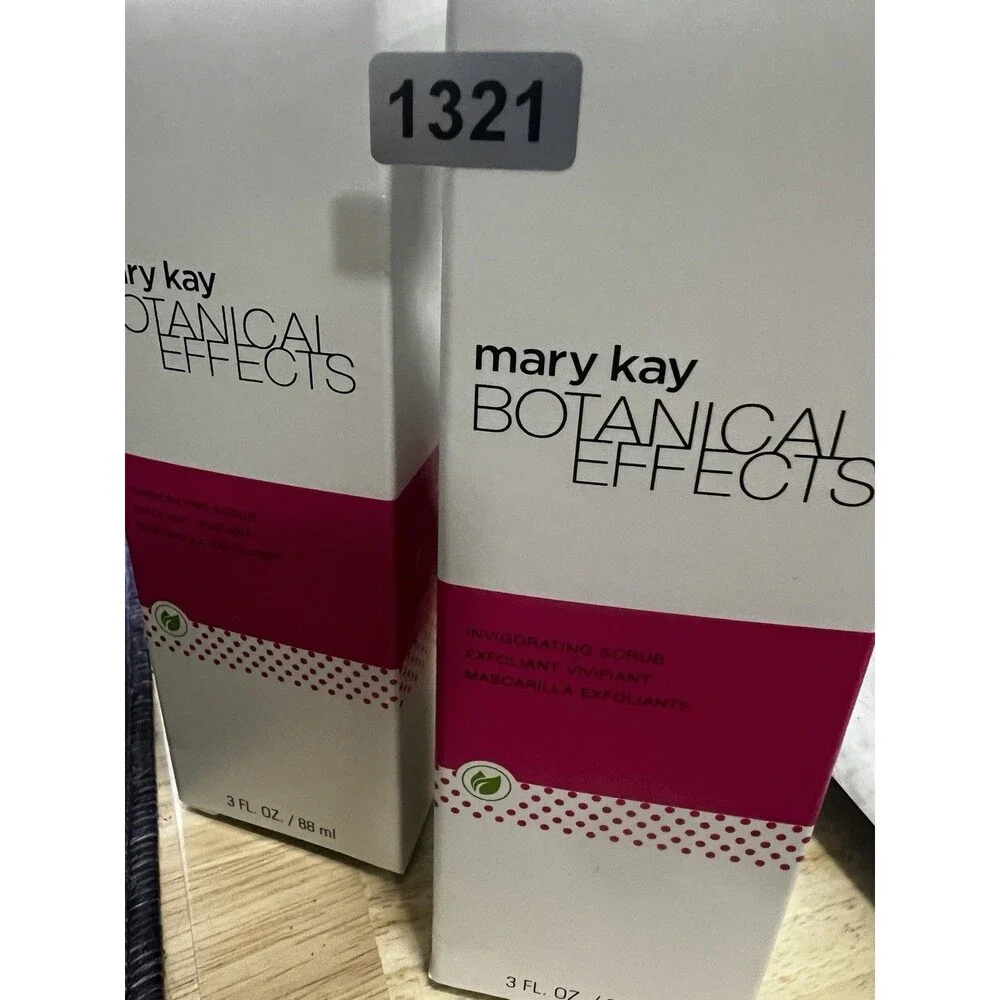 2 Mary Kay Botanical Effects Invigorating Face Scrub 3 fl oz Oil-Free Made USA